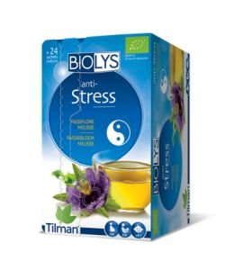 Anti-stress infusion (passionflower-lemon balm) BIO, 24 sachets